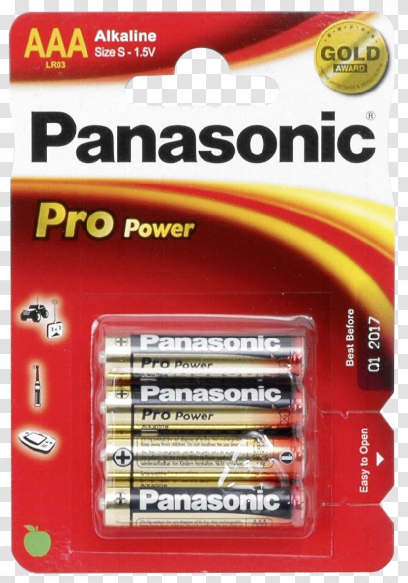 Electric Battery Alkaline Panasonic AAA Nickel–metal Hydride - Laptop Power Cord Transparent PNG