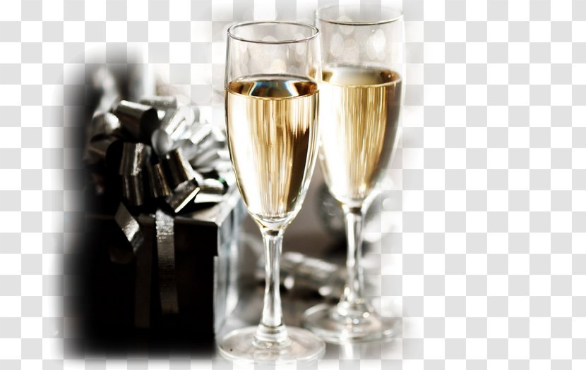 Champagne Glass Wine Toast - New Year Transparent PNG