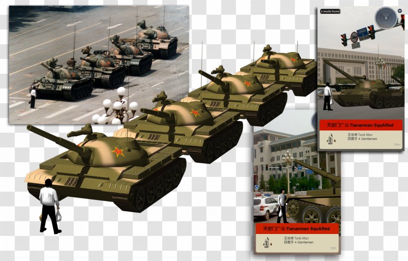 Tiananmen Square Goddess Of Democracy Tank Eve Rand - Machine Transparent PNG