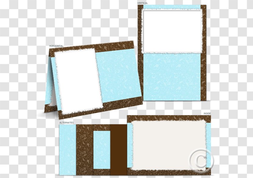 Picture Frames Teal - Rectangle - Greeting Card Templates Transparent PNG