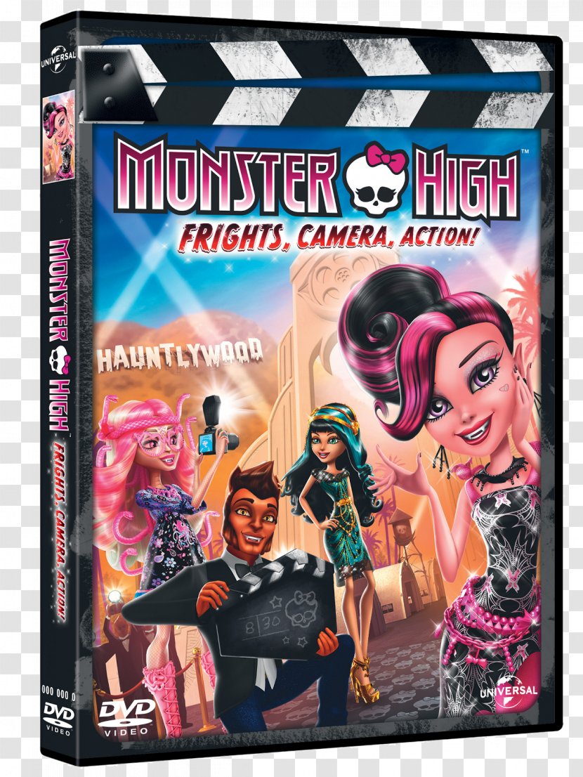 Monster High: Frights, Camera, Action! Doll Film Blu-ray Disc - Toy Transparent PNG