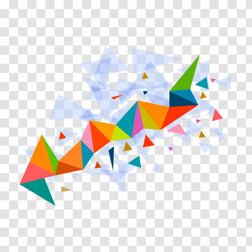 Color Triangle - Logo - Vector Mosaic Pattern Transparent PNG