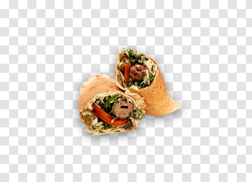 Wrap Vegetarian Cuisine Mediterranean Fast Food Recipe - Sandwich Transparent PNG