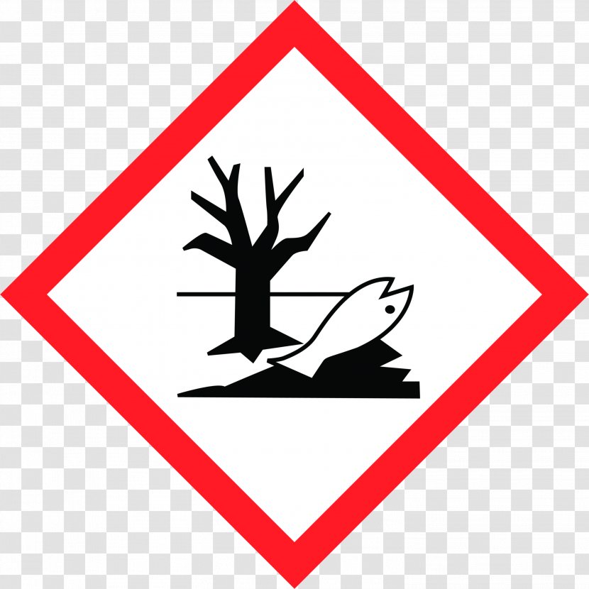 Hazard Symbol GHS Pictograms Environmental Globally Harmonized System Of Classification And Labelling Chemicals - Triangle - Natural Environment Transparent PNG