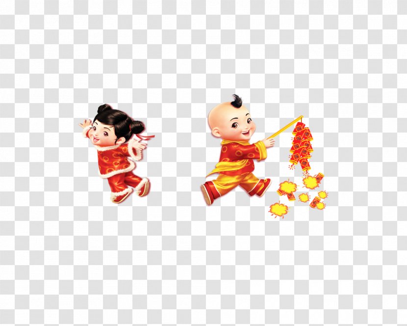 Firecracker Chinese New Year Clip Art - Tree - Firecrackers Child Transparent PNG