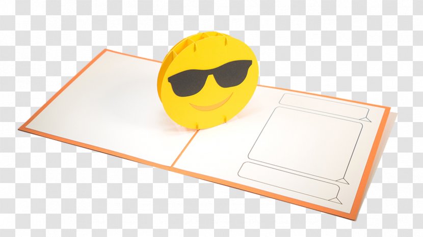 Paper Pop Cards Emoji Sunglasses Smiley The August Tree Co. - Landmark Building Material Transparent PNG