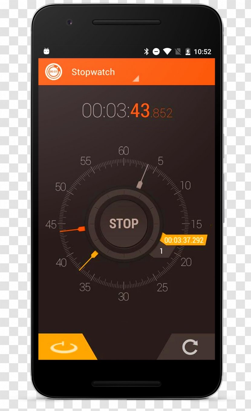 Smartphone Feature Phone Timer Handheld Devices - Communication Device - Stopwatch Transparent PNG