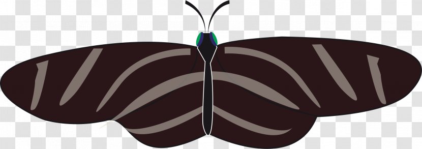 Papillon Dog Butterfly Insect Heliconius Charithonia Clip Art - Symmetry - Zebra Transparent PNG