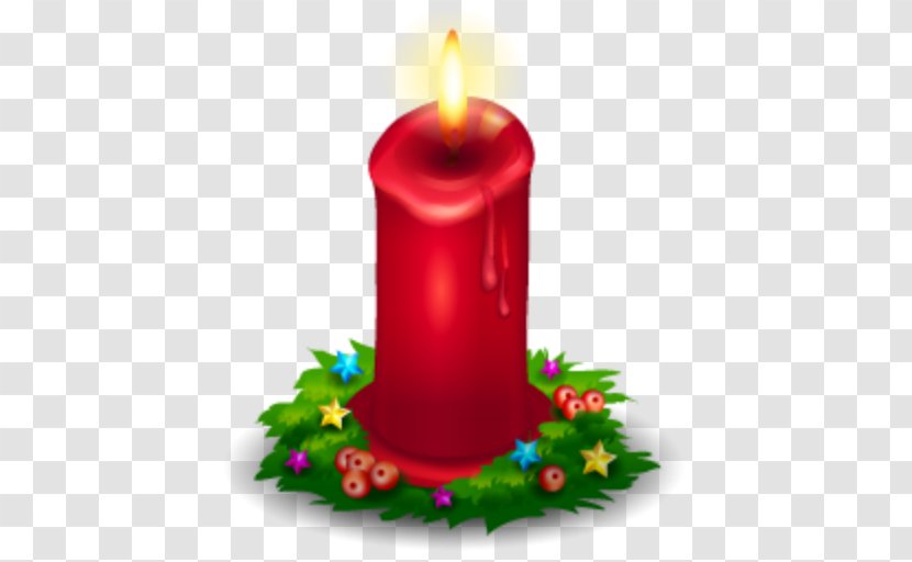 Christmas Decoration Candle Clip Art - Flameless Transparent PNG