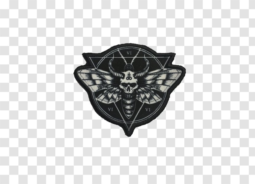 Skull Symbol - Embroidered Patch Transparent PNG