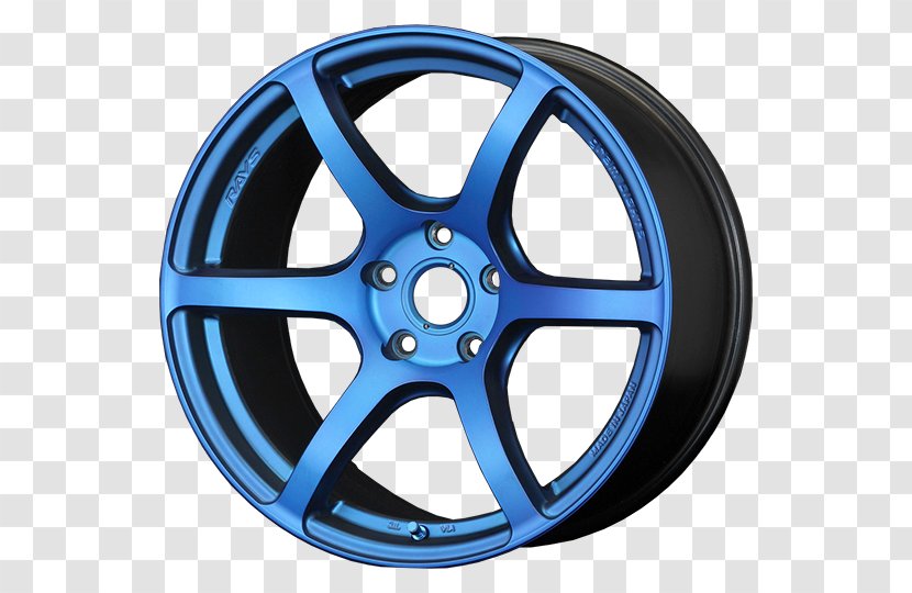 Car Rays Engineering Wheel Toyota 86 Tire - Blue Transparent PNG