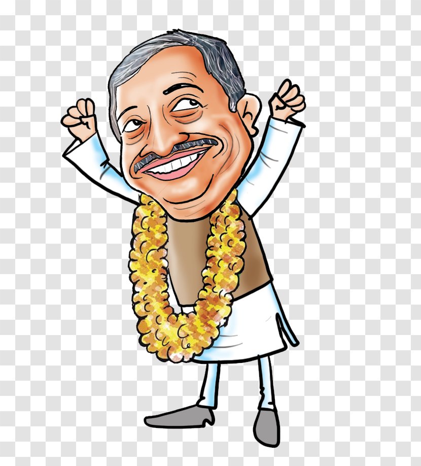 Facial Expression Cartoon Cheek Smile Hair - Nose - Narendra Modi Transparent PNG