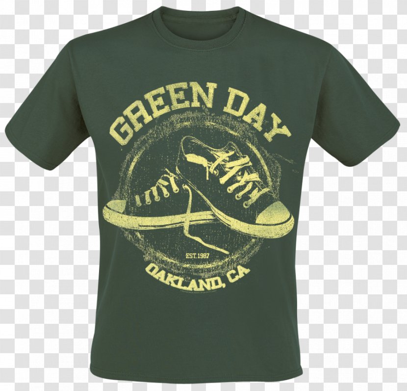 T-shirt Green Day Punk Rock Logo American Idiot Transparent PNG