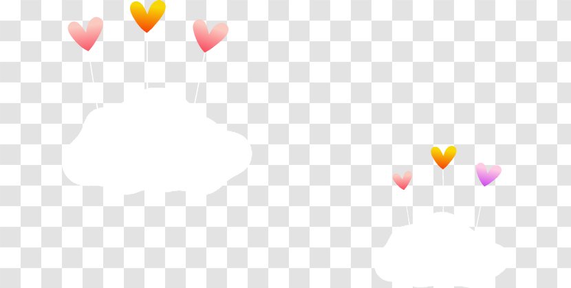Petal Desktop Wallpaper Love Balloon Font - Heart On The Clouds Transparent PNG