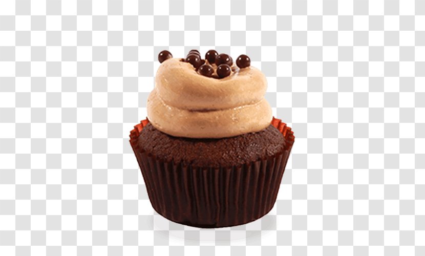 Cupcake Fudge Frosting & Icing S'more Peanut Butter Cup - Cream - Chocolate Transparent PNG