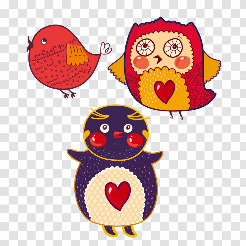 Phrase - Red Owl And Cuckoo Transparent PNG