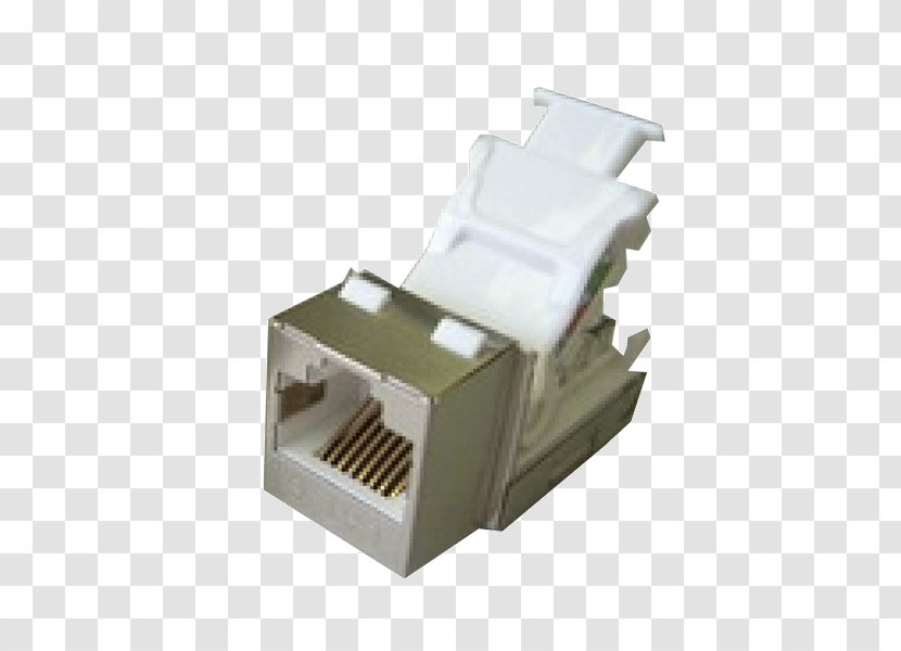 Electrical Connector Category 6 Cable Keystone Module Insulation-displacement - Computer Network - Tiaeia568a Transparent PNG