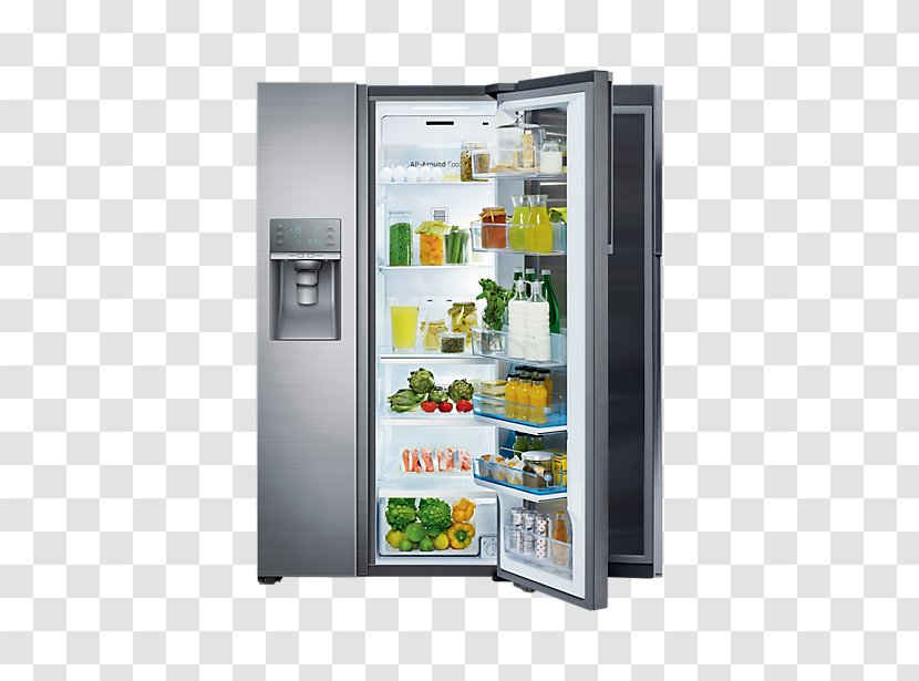 Refrigerator Auto-defrost Samsung Food ShowCase RH77H90507H - Rh29h8000sr Transparent PNG