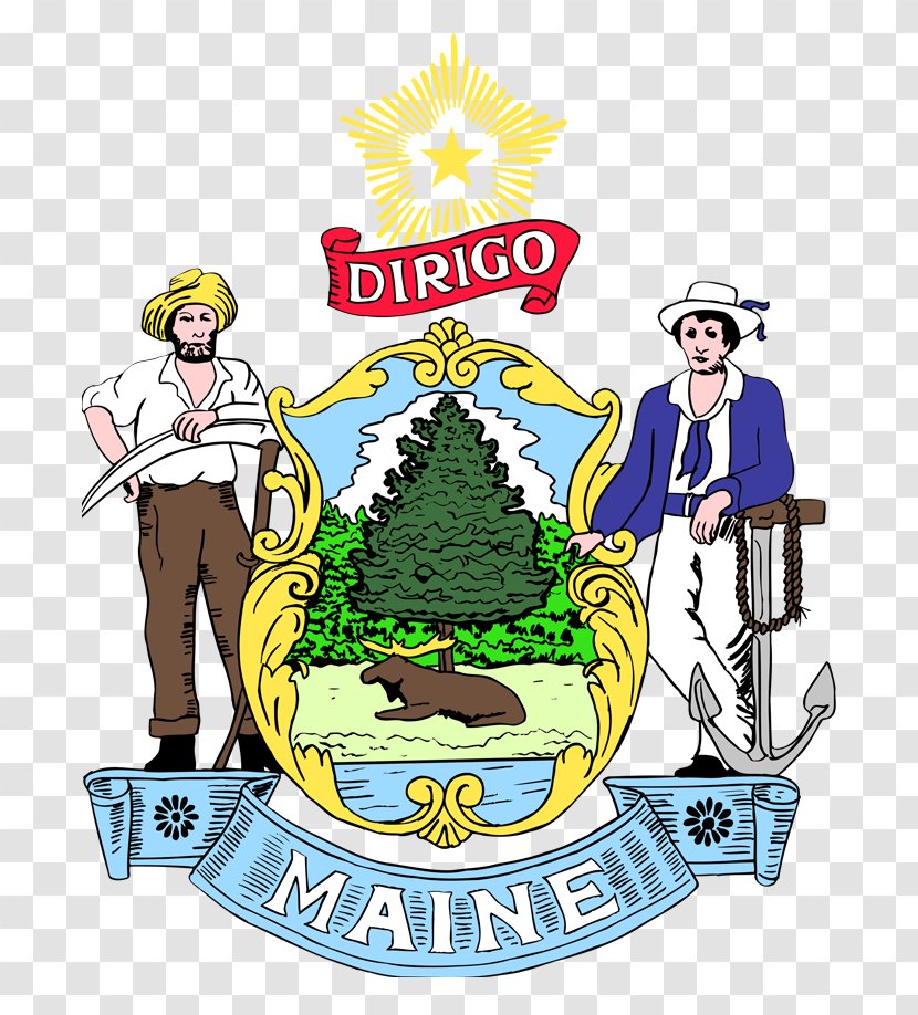 Seal Of Maine Coat Arms Alabama - United States Transparent PNG