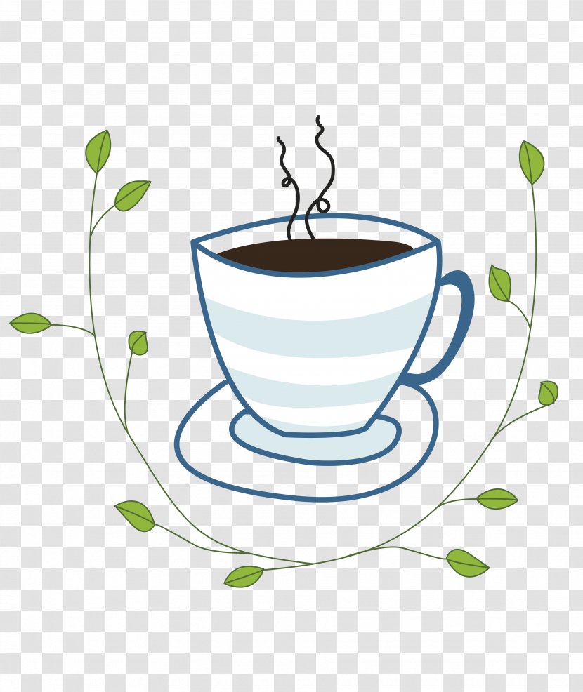 Coffee Cup Flowerpot Leaf Clip Art - Plant Transparent PNG
