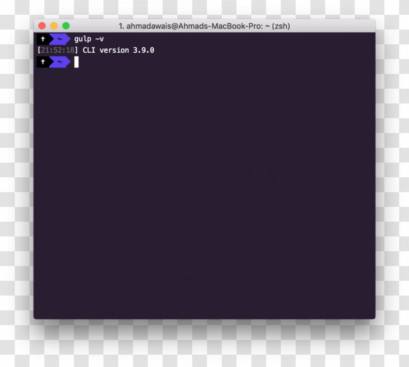 Terminal MacOS - Violet - Gulp Transparent PNG