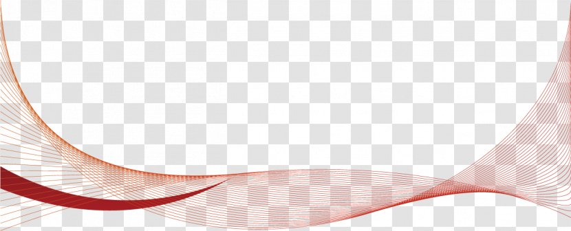 Red Wavy Line Shading - Tv Transparent PNG