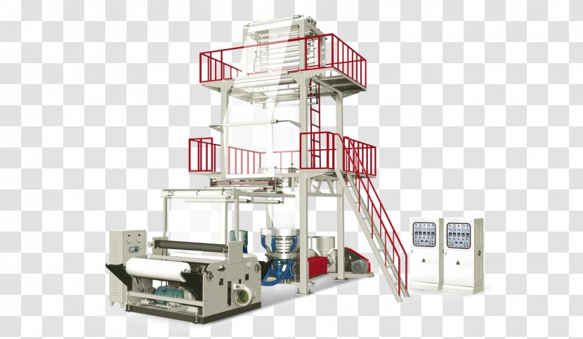 Film Blowing Machine Extrusion Plastic - Manufacturing - Packing Transparent PNG