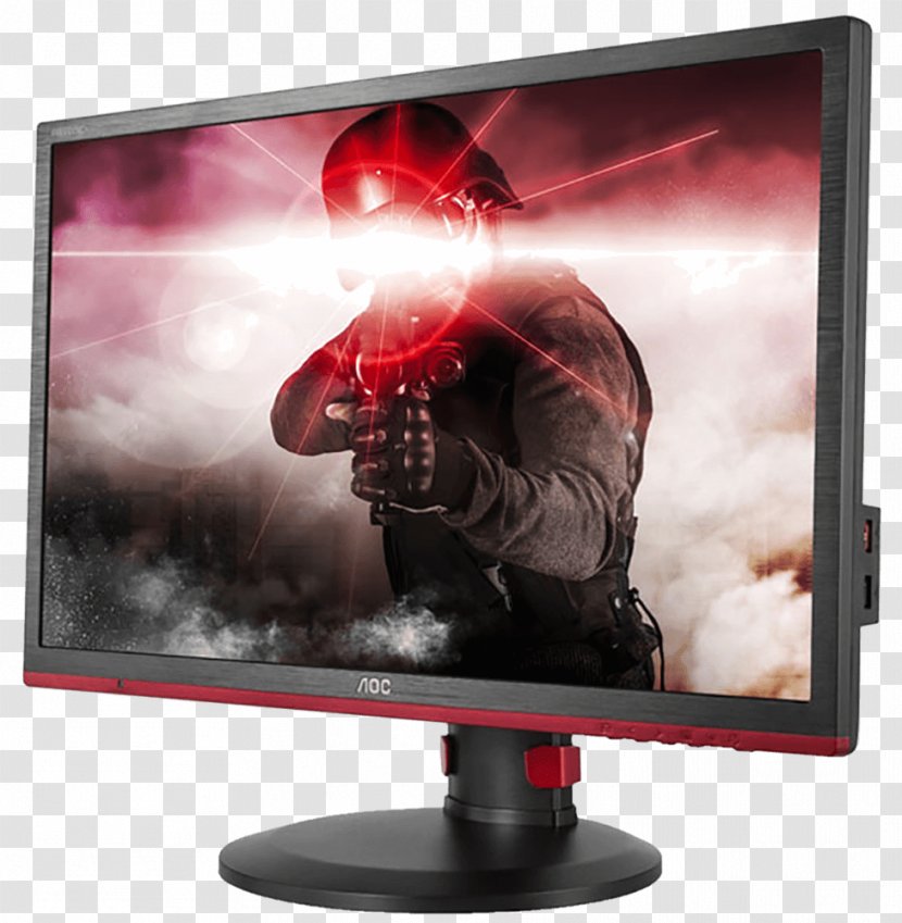 AOC International Computer Monitors 1080p LED-backlit LCD Digital Visual Interface - Aoc G2460pf - Led Monitor Transparent PNG