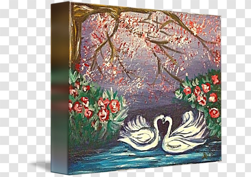 Painting Flower Modern Art Architecture - Swan Lake Transparent PNG