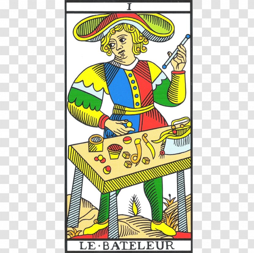 Tarot Of Marseilles The Magician Fool Playing Card - Fictional Character - Mago Transparent PNG