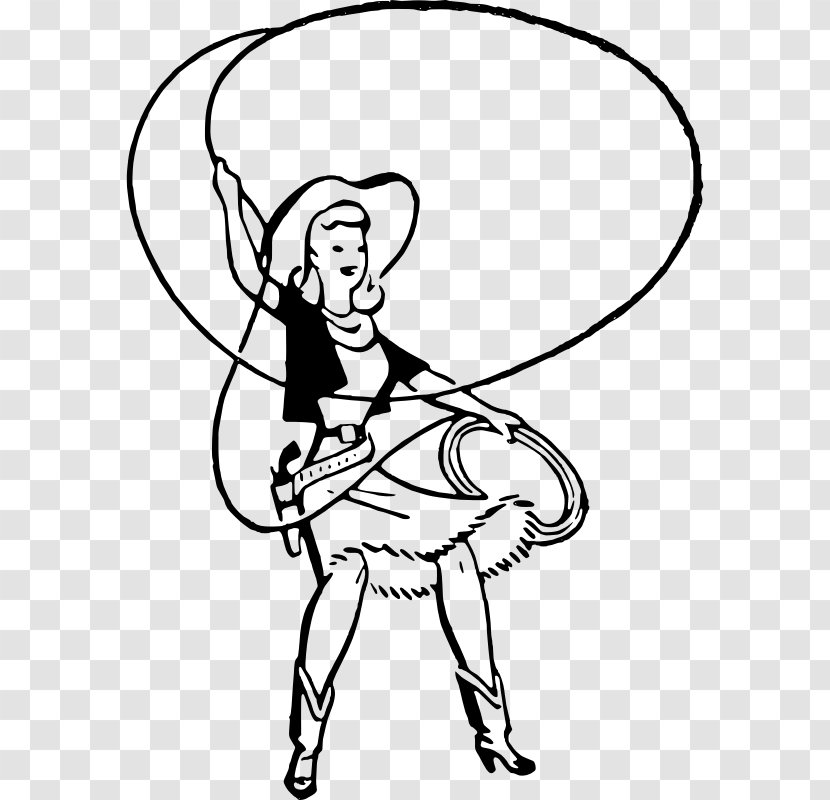 Royalty-free Clip Art - Silhouette - Cowgirl Transparent PNG