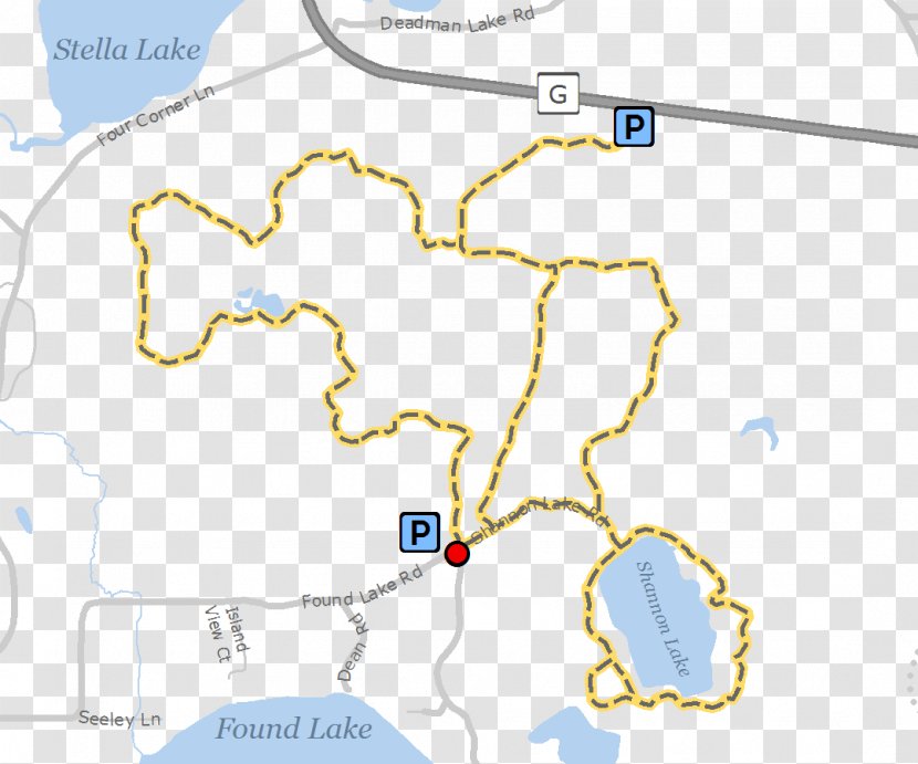 Shannon Lake Road Found Trail Map Transparent PNG