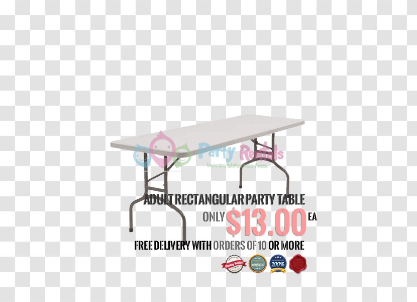 Folding Tables Plastic Restaurant - Rectangle - Table Transparent PNG