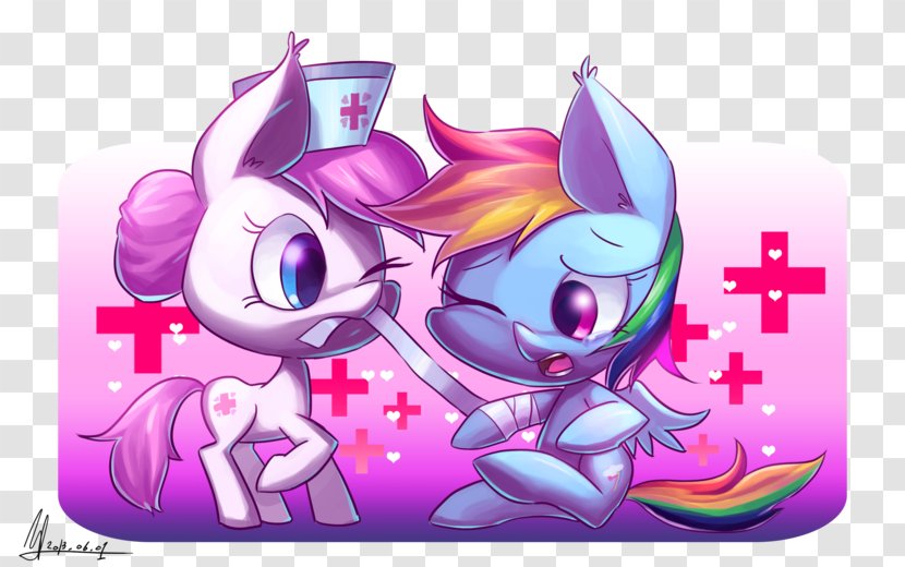 Rainbow Dash My Little Pony Nurse Nursing - Flower Transparent PNG