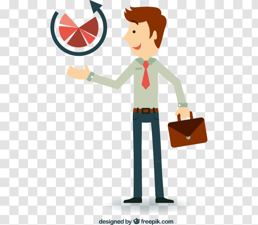 Illustration - Area - Business Man Through Vector Material Downloaded, Transparent PNG