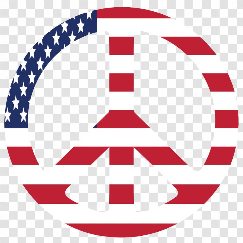Flag Of The United States Peace Symbols - Independence Day Transparent PNG
