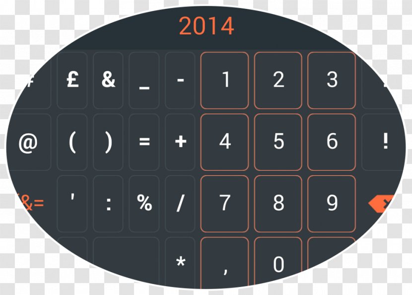 Numeric Keypads Space Bar - Keypad - Design Transparent PNG