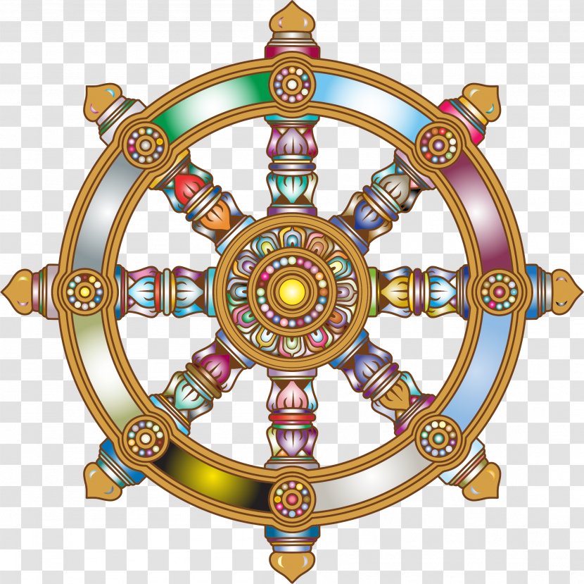 Dharmachakra Buddhism Buddhist Symbolism Noble Eightfold Path Transparent PNG