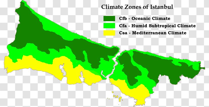 Constantinople Köppen Climate Classification Map Byzantium - Area - Istanbul Transparent PNG