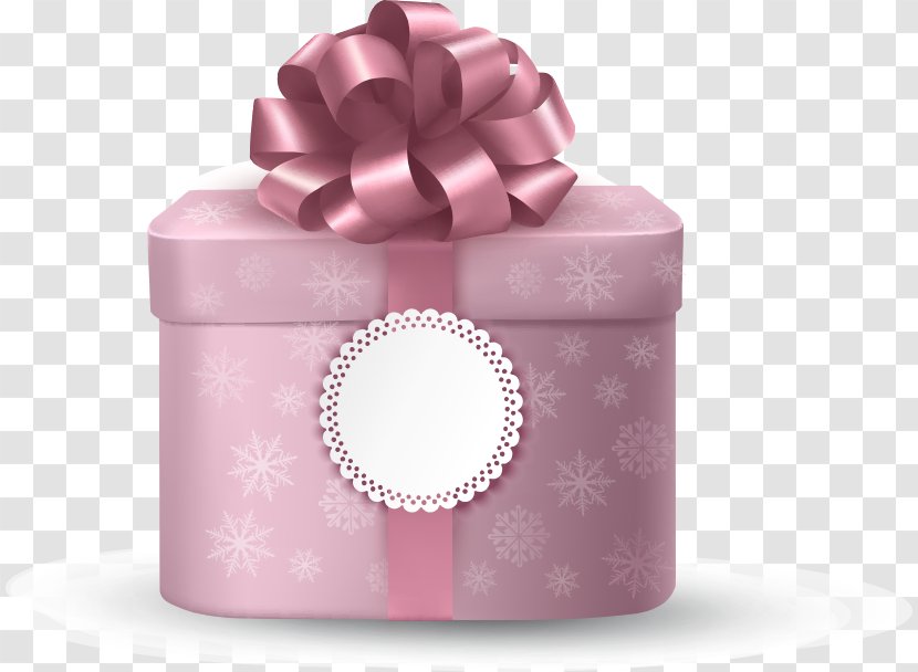 Gift Box Clip Art - Vector Pink Transparent PNG