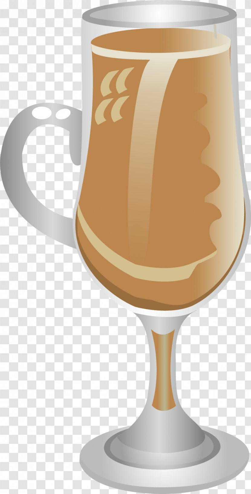Tea Iced Coffee Milk Wine Glass - Cup Of Transparent PNG