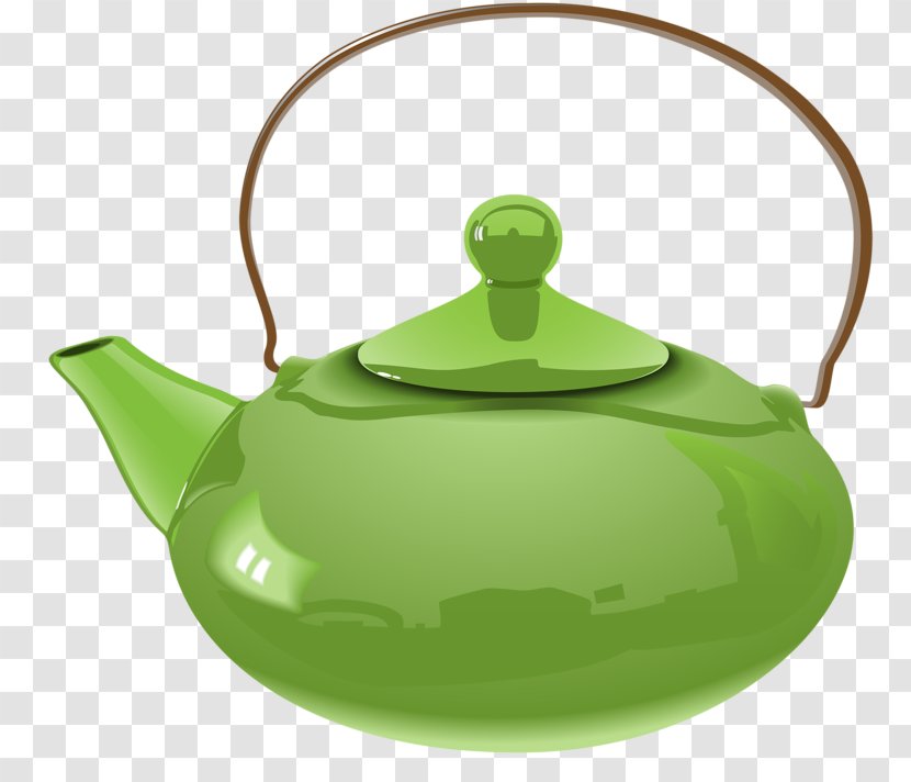 Green Tea Teapot Teacup - Serveware Transparent PNG