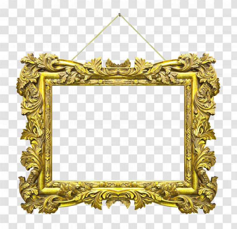 Picture Frame Stock Photography - European Gorgeous Gold Border Transparent PNG