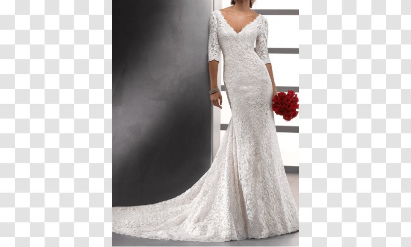Wedding Dress Sleeve Bride - Aline Transparent PNG