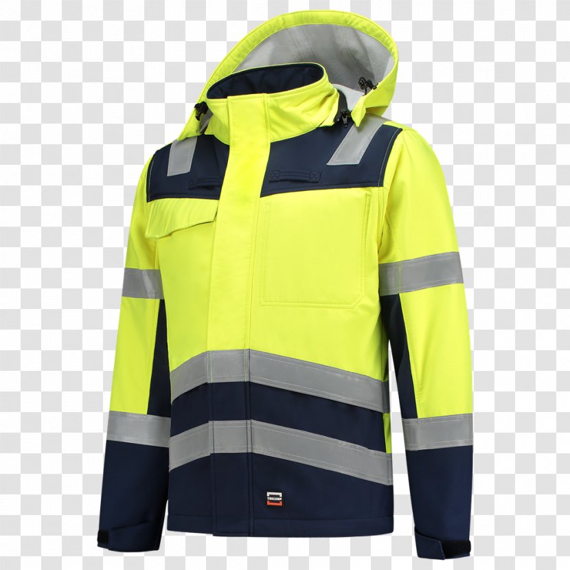 Hoodie Jacket Yellow Blue Polar Fleece - Multi-style Uniforms Transparent PNG