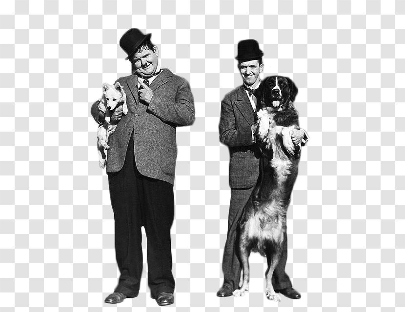 Dog Laurel And Hardy Comedian Actor - Monochrome Photography - Charlie Chapline Transparent PNG