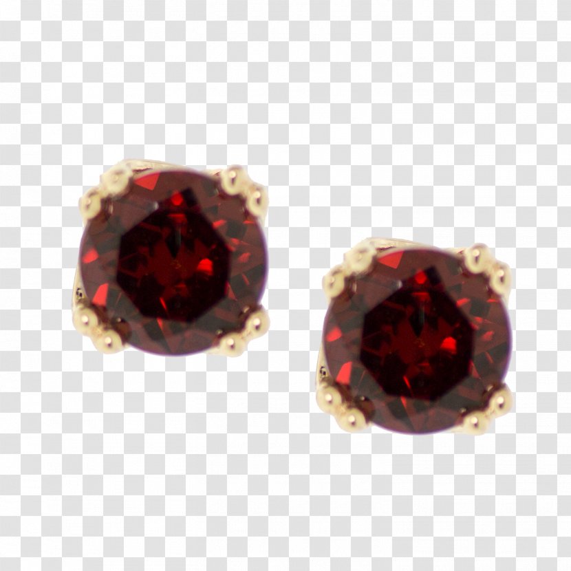 Earring Ruby Necklace Colored Gold Jewellery - Cubic Zirconia - Garnet Pearl Jewelry Designs Transparent PNG