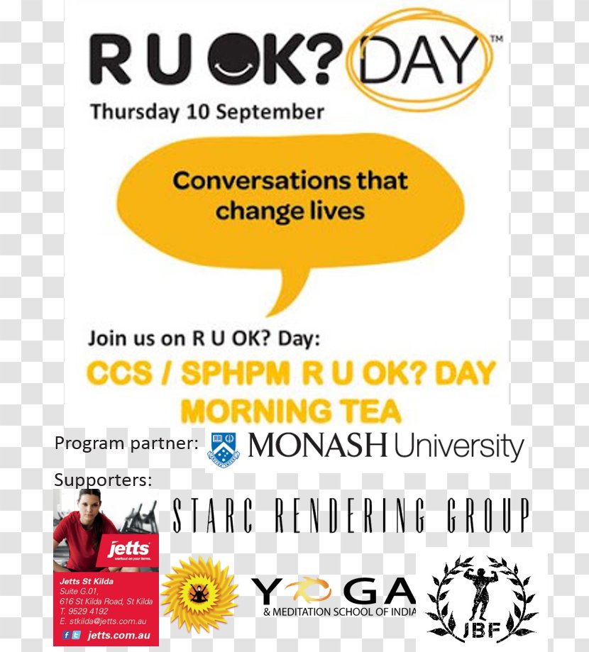 Monash University Brand RUOK? Day Line Font - Text Transparent PNG