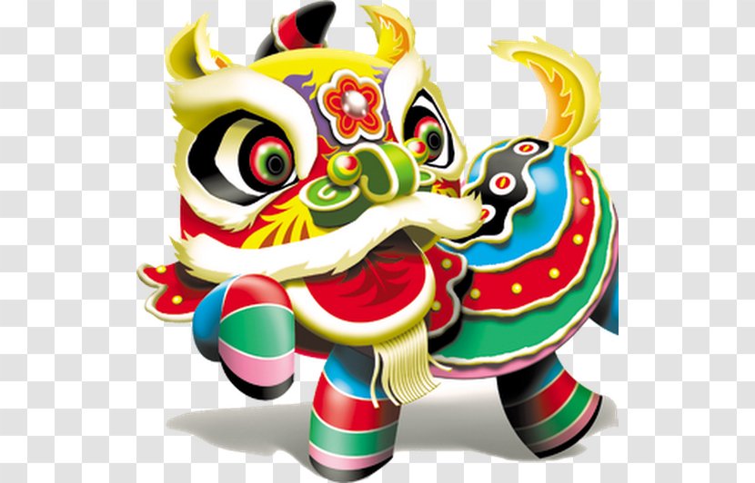 Lion Dance Chinese New Year Festival Transparent PNG