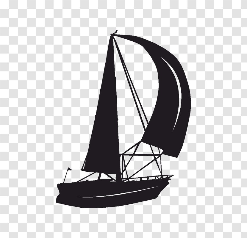 Sailboat Pla-Mor Bowling Lanes Sailing Ship - Black And White - Sail Transparent PNG